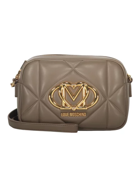 Torebka Love Moschino z logo brązowa