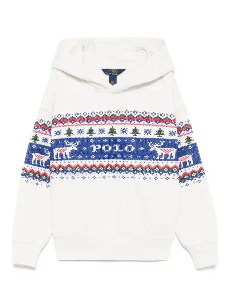 Bluza z kapturem dziecięca Polo Ralph Lauren biała