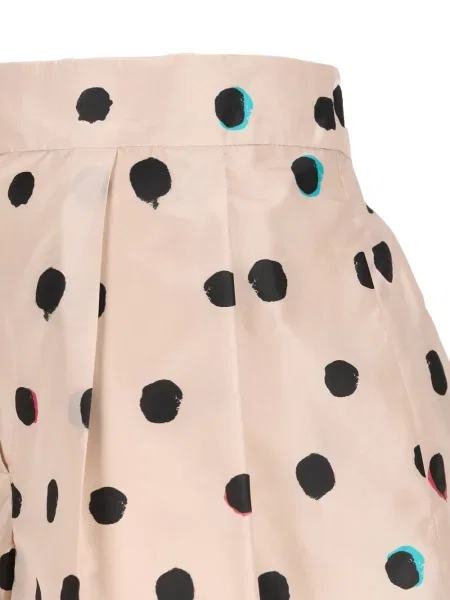 Pantaloni scurți Fendi plisate roz