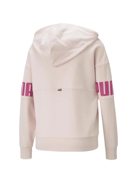 Bluza treningowa Puma Power Colorblock Hoodie TR różowa