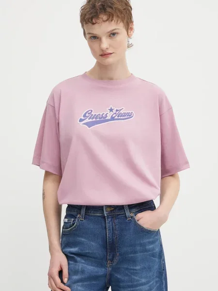 Guess Jeans majica ljubičasta