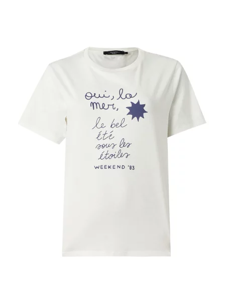 Weekend MaxMara Tricou PANTERA alb