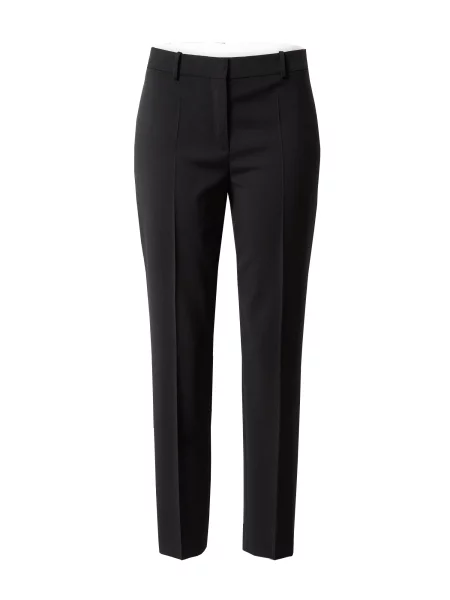 BOSS Black Pantaloni cu dungă TILUNAH' negru