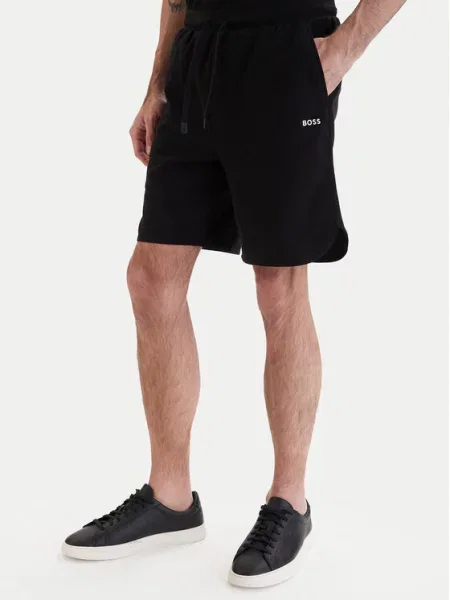 BOSS Pantaloni Member' negru