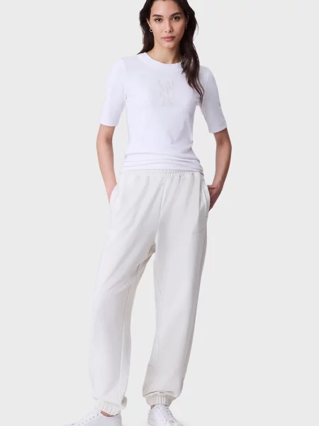 Махрові спортивні штани Calvin Klein білі