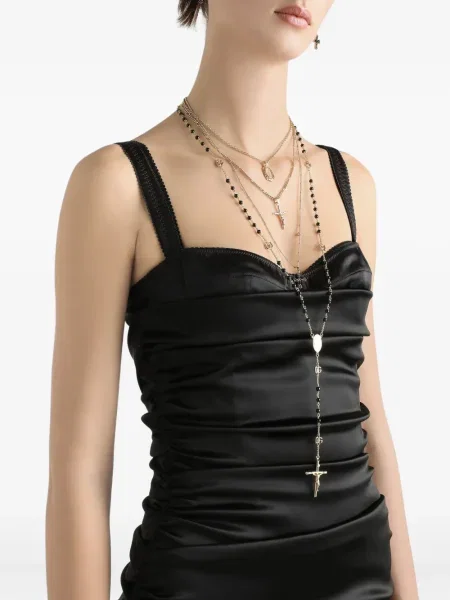 Rochie Dolce & Gabbana din satin de costum negru