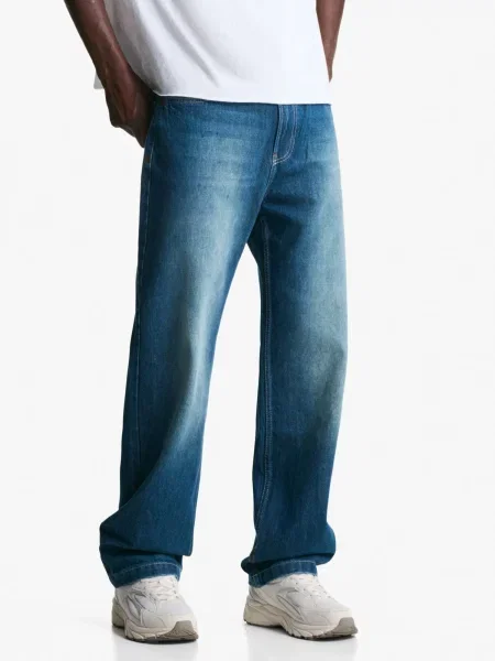 Bershka Jeans denim albastru