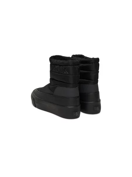 Calvin Klein Tenisice Vulc Flatf Snowboot Nylon Mix Mg crna
