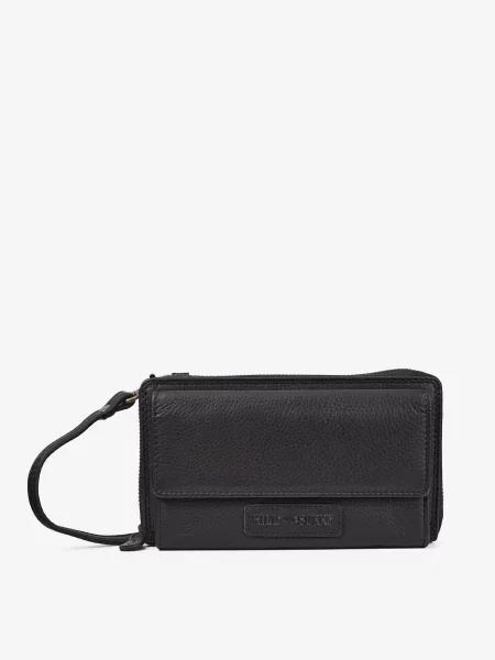 Кожаный кошелек Hill Burry черный