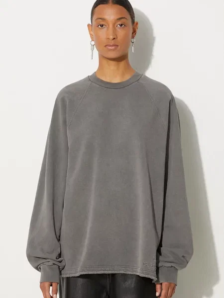 A.P.C. bluza Kick Out gładka szary