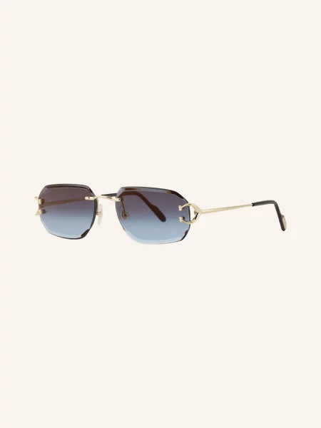 Cartier Okulary Przeciwsłoneczne gold niebieskie