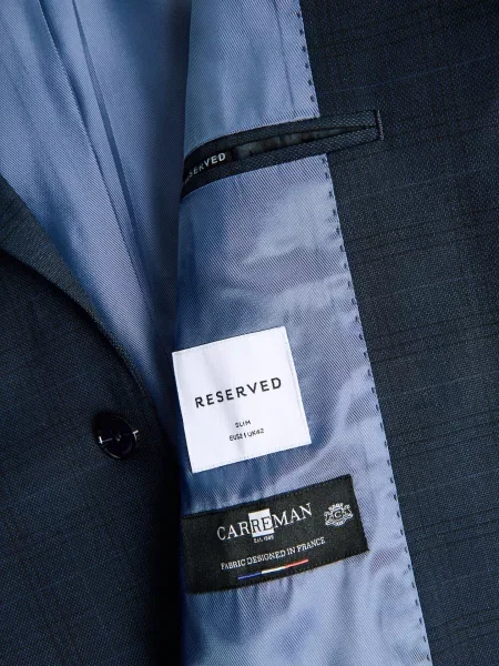 Клетчатый пиджак Reserved синий