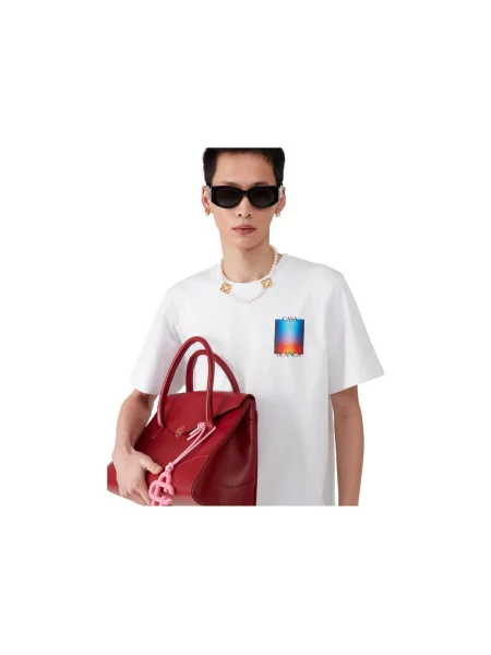 Tricou Casablanca cu gradient cu autograf alb