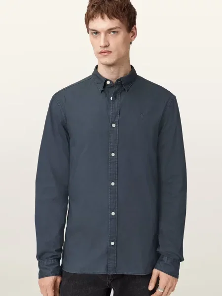 Сорочка Allsaints синя