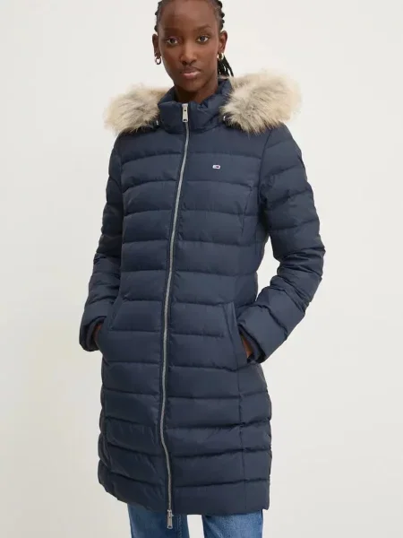 Tommy Jeans kurtka puchowa granatowy zimowa