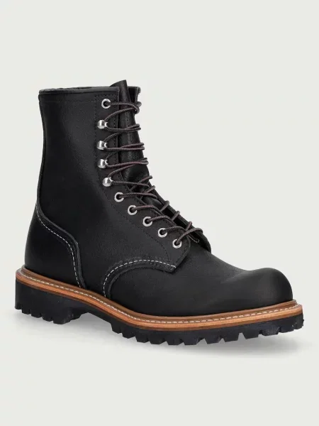 Red Wing 8" Logger ghete de drumeție pentru bărbați din piele roșu