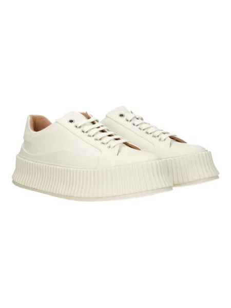 Sneakersy Jil Sander na platformie białe