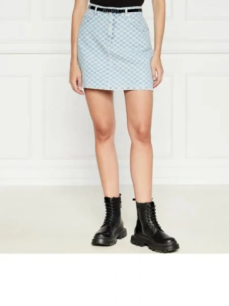 Hugo Blue De blugi fustă Gami albastru