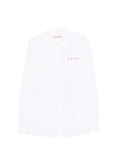 Košile Marni s autogramem bílá