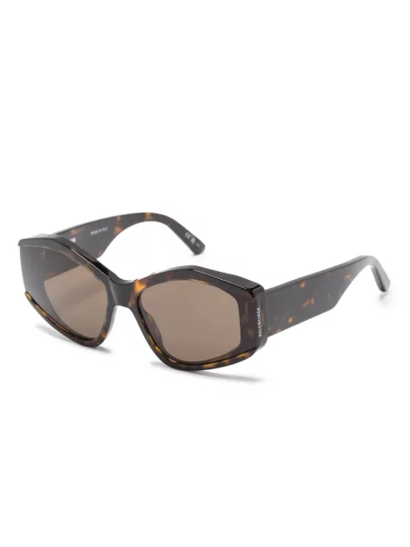 Raštuotos saulės akiniai Balenciaga Eyewear ruda