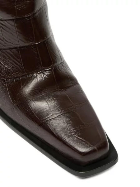 Μπότες Max Mara με σχέδιο καφέ