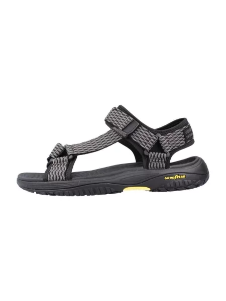 Szandál Skechers Lomell-Rip Tide Fekete szürke