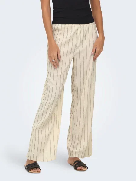 ONLY Pantaloni ONLMIKA bej negru