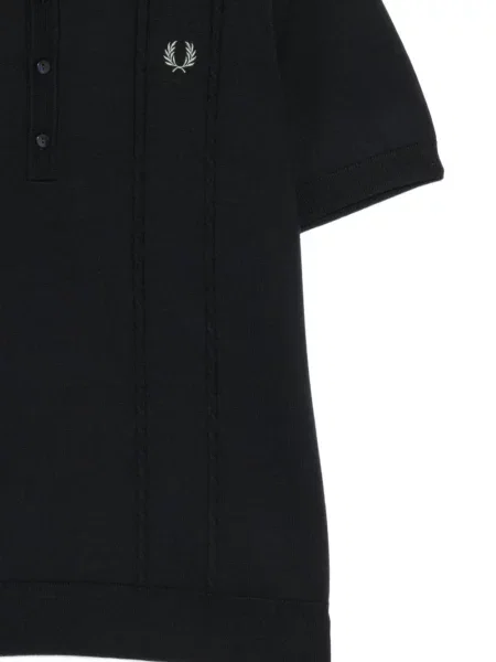 Tricou polo Fred Perry cu broderie negru