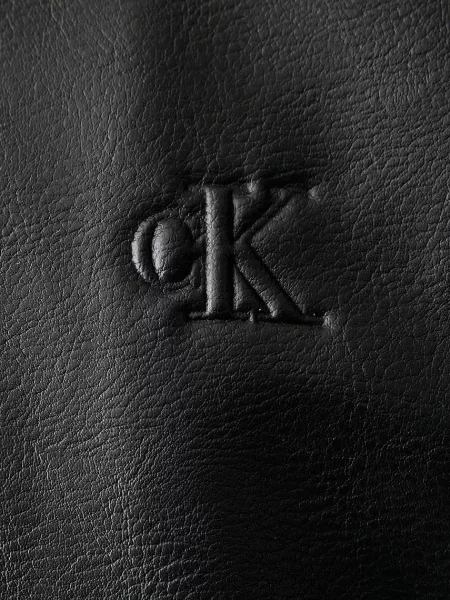 Calvin Klein Jeans яке мъжко от имитация на кожа черно