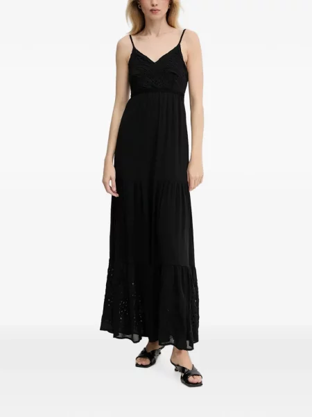 Rochie maxi Morgan cu broderie negru