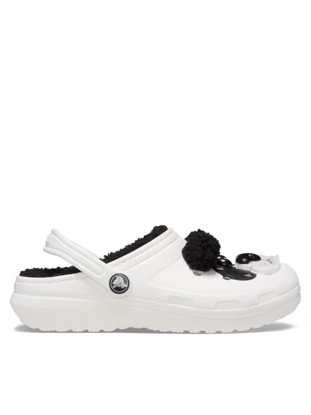Классические шлепанцы Crocs белые
