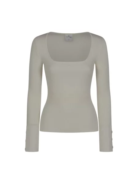 Sweter Courreges beżowy