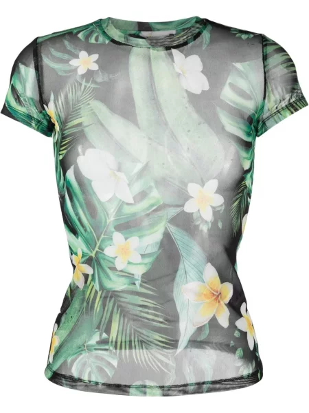 Tricou Philipp Plein cu imagine transparente negru