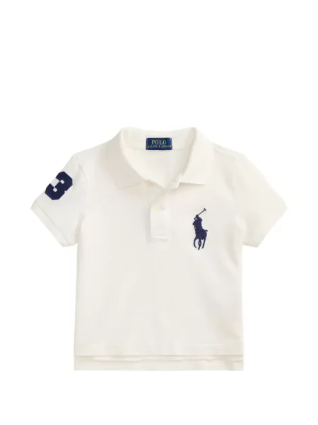 Koszulka polo dziecięca Polo Ralph Lauren biała