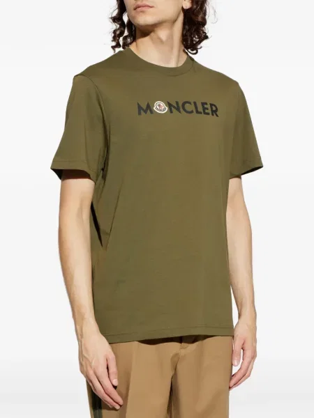Tricou Moncler cu imagine verde