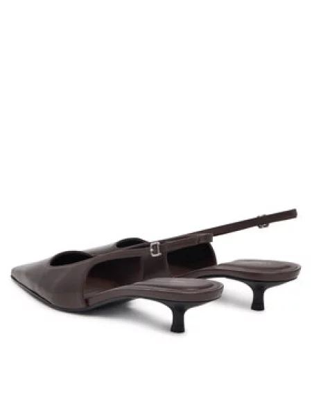Salonke Calvin Klein Kitten Heel Pump Sling Hdw Tamno smeđa