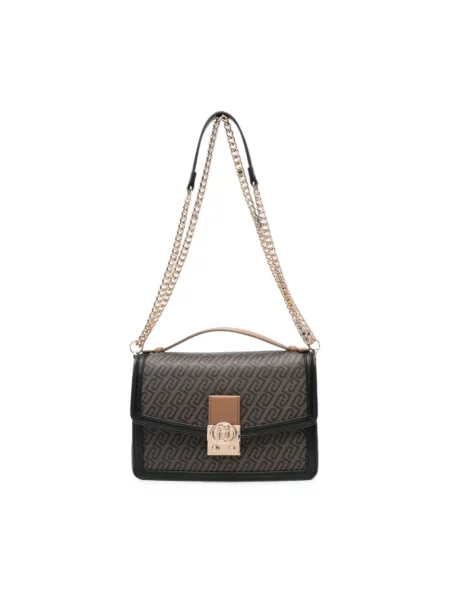 Torebka crossbody Liu Jo z logo brązowa