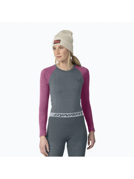 Bluză termoactivă pentru femei DYNAFIT Tour Light Merino magenta