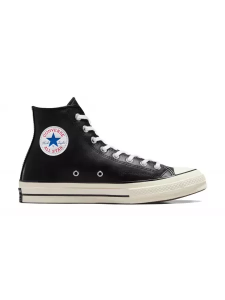 Converse trampki skórzane Chuck 70 HI czarny białe