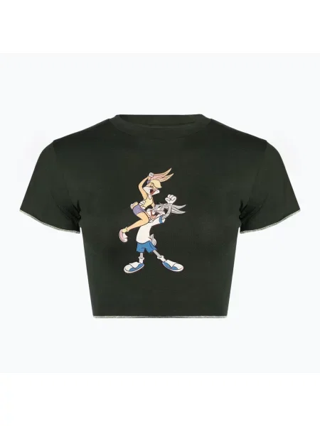 Tweetest Crop тъмнозелена тениска за жени на Ellesse зелено