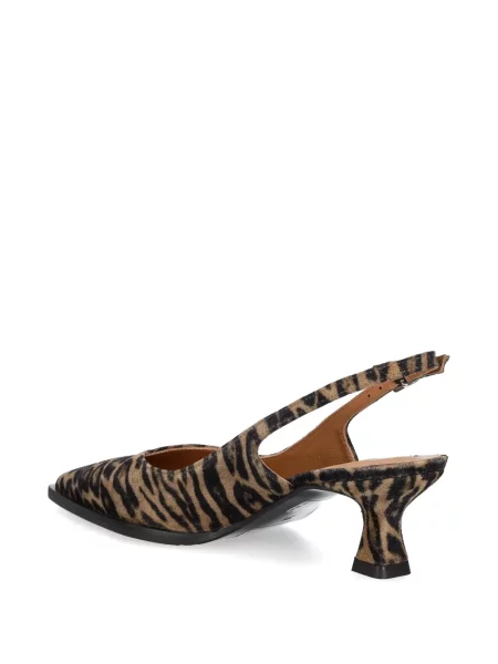 Pantofi cu toc Billi Bi cu model leopard maro