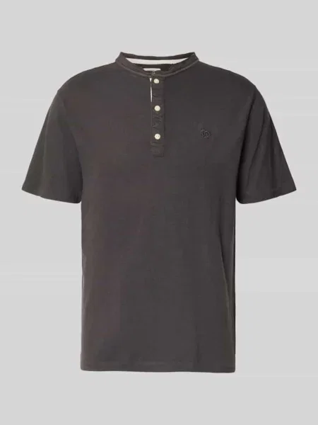T-shirt z krótką listwą guzikową Superdry