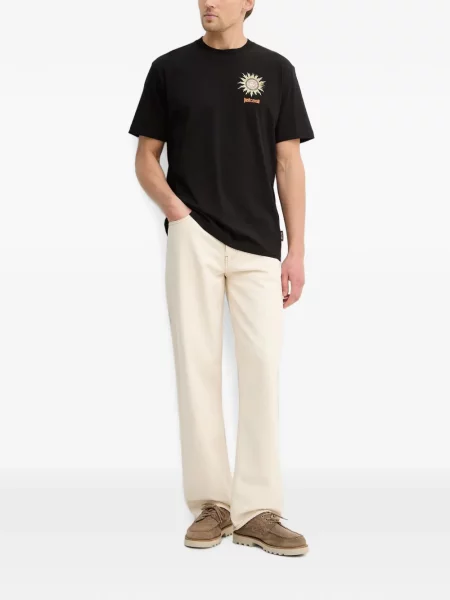Tricou Just Cavalli cu imagine negru
