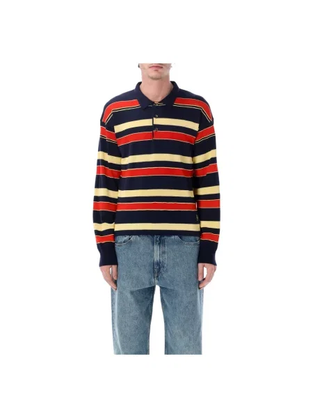 Sweter Jw Anderson w paski z paskiem