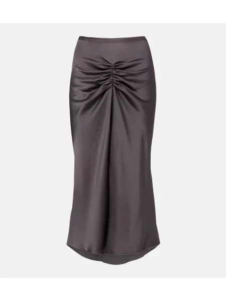 Fustă midi Victoria Beckham alb