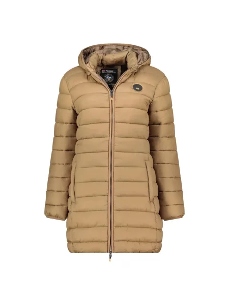Codzienna parka GEOGRAPHICAL NORWAY ATIKAMAP LONG HOOD TAUPE DB LADY beżowa