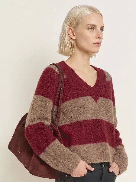 Mos Mosh Sweter Mmtaci Z Alpaki rot czerwony