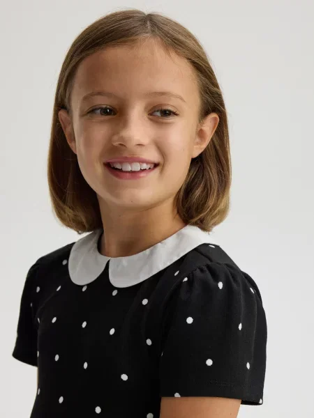 Reserved Сукня в горошок чорний