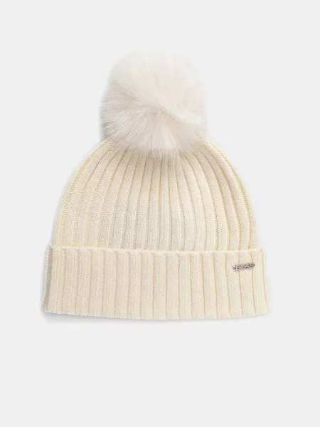 Вълнена шапка BOSS бяло