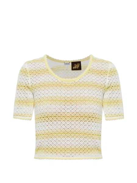 Tricou Loewe tricotate alb